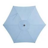 StyleWell 7.5 ft. Steel Market Outdoor Patio Umbrella in Periwinkle Blue