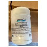 12x 1lb 9oz Canisters Clean Cide Germicidal Wipes