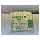 JJ. 1000x 10.25in Jumbo Bamboo Straws-individually Wrapped