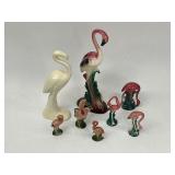 Pink Flamingo Figure Lot