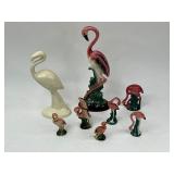 Pink Flamingo Figure Lot