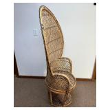 Bohemian Wicker Peacock Chair