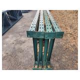 Lot of (4) Rigi-Rak Pallet Racking Uprights | Slotted Type 3"x42"x17