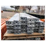 Lot of (27) Pallet Racking Cross Beams | Slotted Style 6"x7-1/2