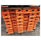 Lot of (48) Pallet Racking Cross Beams | Tear Drop Style 5"x8