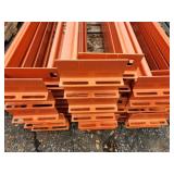 Lot of (30) Pallet Racking Cross Beams (clips included) 3"x8