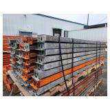 Lot of (48) Pallet Racking Cross Beams 6"x8