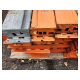 Lot of (24) Pallet Racking Cross Beams 6"x8