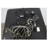 lot of various cords and adapters