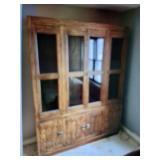 BROWNTON - Drexel Solid Wood China Cabinet with Glass Doors