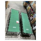 LOT OF 2 Coleman Ridgeline Camping Cot