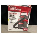 Hyper Tough 1.5 Gallon 2 Peak HP Poly Wet/Dry Vacuum, VH105 3502