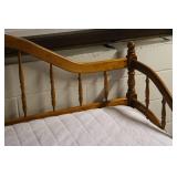 Wooden Daybed Frame with Mattress - Twin Size