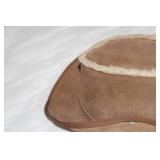 Medium Brown Suede Cowboy Hat with Fleece Lining