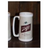 Set of 6 Schlitz Beer Mugs with Classic Design