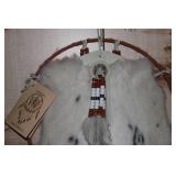 Indian Mandella Dreamcatcher Decor with Feathers and Beads