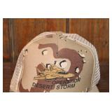 Vintage Operation Desert Storm Camouflage Cap with Fighter Jet Graphic