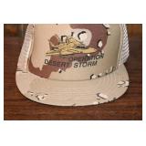 Vintage Operation Desert Storm Camouflage Cap with Fighter Jet Graphic