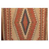 Vintage Tribal Pattern Area Rug with Fringe