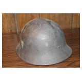 Vintage Swedish Steel Helmet with Emblems