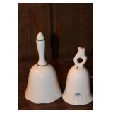 Vintage Collectible Ceramic Bell and Figural Figurines Set