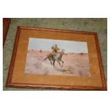 Set of 3 Framed Frederic Remington Art Prints