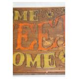 Vintage Decorative Wooden Sign - Home Sweet Home