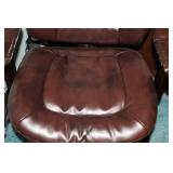 Used Style@Work Brown Leather Office Chair with Wear