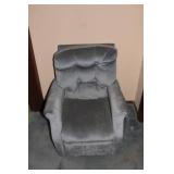 Used Recliner Chair with Plush Fabric Upholstery