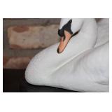 Franklin Porcelain Limited Edition Silent Swan by Ronald Van Puyvelde