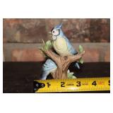 Lifeton Hand Painted Blue Jay Figurine on Branch