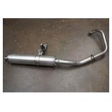 Motorcycle Headpipe with Muffler and Foot Peg