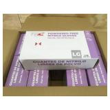 Case of TAC Powdered Free Nitrile Gloves Size Large