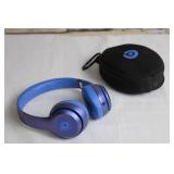 Beats by Dre Wireless Headphones in Blue with Carrying Case