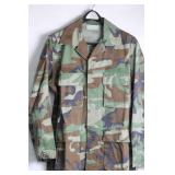 Used Military Camouflage Fatigue Shirt and Pants Set, NATO Size Medium