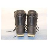 Set of Snowboard Boots Size US 9 and Protective Helmet