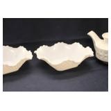 Vintage White Milk Glass Collection Set with Serving Pieces