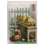 Collection of Vintage Easter and Bakery-Themed Postcards