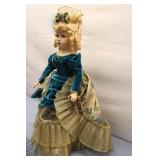 Vintage Doll Set with Display Case - European Style Dolls