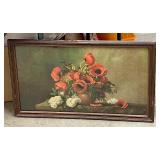 Beautiful Vintage Poppies in Bloom Atkinson Fox Framed Print