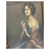 Framed Antique Portrait Print by Arthur Garrett - An Old Sweetheart of Mine