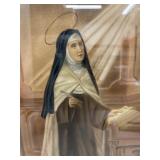 Vintage Decorative Framed Print St. Therese of Avila