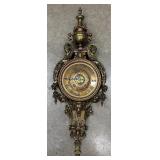 Antique H Houdebine Paris 19th Century Bronze Wall Clock