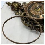 Antique H Houdebine Paris 19th Century Bronze Wall Clock