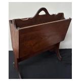 Vintage Wooden Magazine Rack