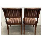 Set of Six Elegant Dining Room Chairs with Nail Head Trim