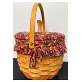 Vintage Longaberger Pumpkin Basket with Liner - 1997