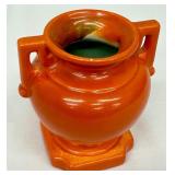 Vintage Stangl Orange Pottery Vases