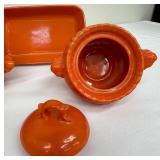 Vintage Stangl Pottery Orange Dishware