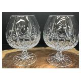 Galway Irish Crystal Longford Small Brandy Glasses